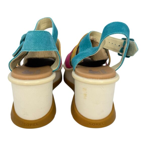 Sorel Womens Joanie III Ankle Strap Wedge Sandal Shoes Size 9.5 - Picture 3 of 6